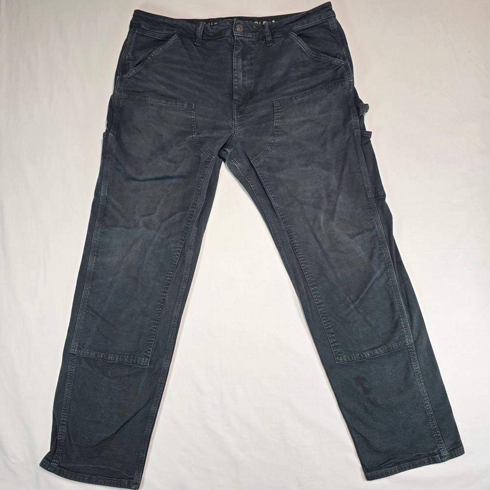 American Eagle Flex‎ Loose Carpenter Pants Mens 36x34 Dark Wash Utility Workwear